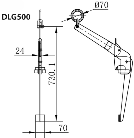 dlg500 dimensions
